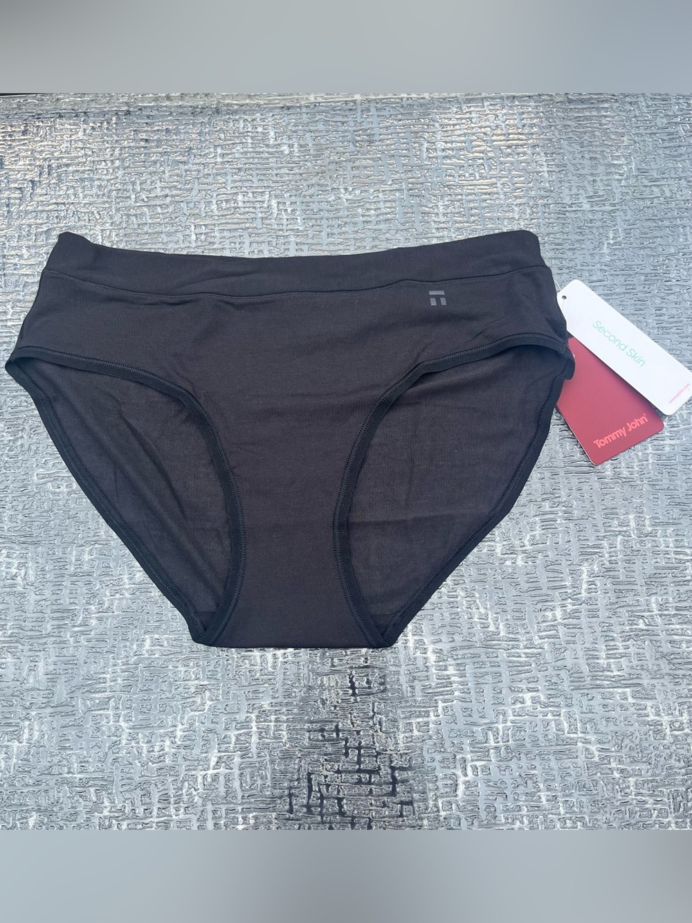 Tommy John Women’s Second Skin Brief Panties Black Size M Modal Stretch NEW